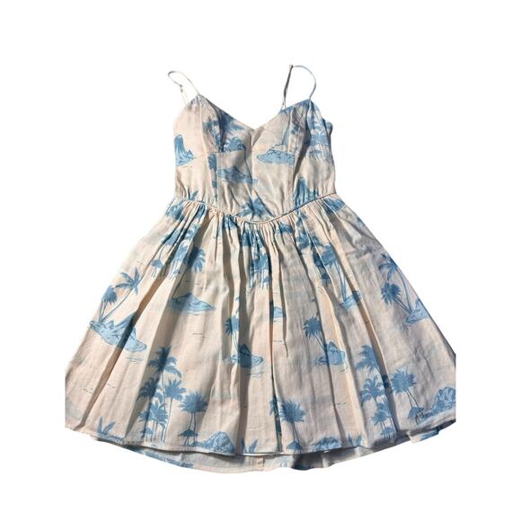 Gianni Bini x DANNIJO Kona Linen Palm Print Mini Dress – Size 2 NWT - Picture 3 of 8